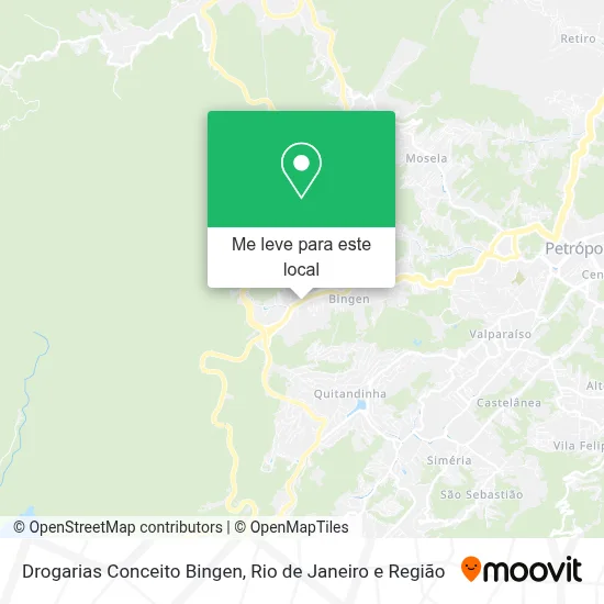Drogarias Conceito Bingen mapa