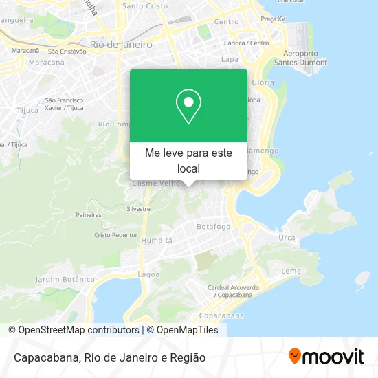 Capacabana mapa