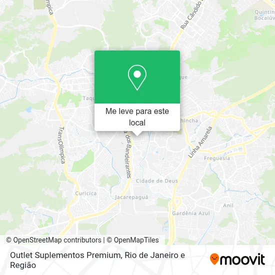 Outlet Suplementos Premium mapa