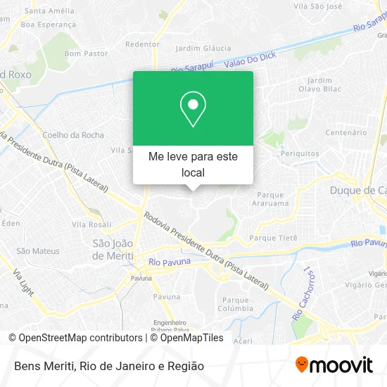 Bens Meriti mapa