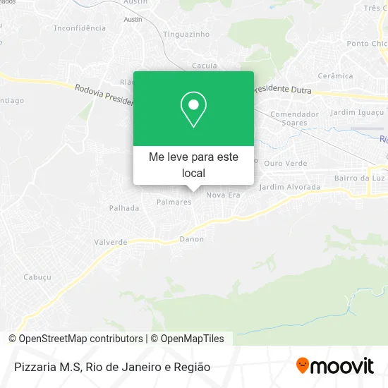 Pizzaria M.S mapa