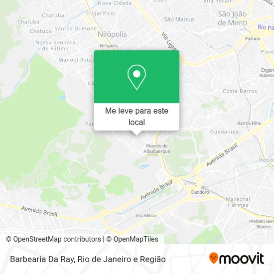 Barbearia Da Ray mapa