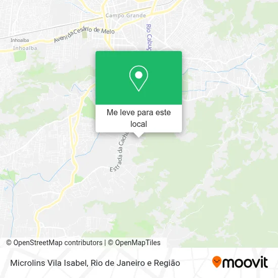 Microlins Vila Isabel mapa