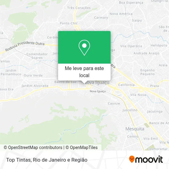 Top Tintas mapa