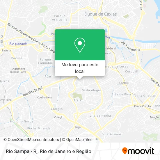 Rio Sampa - Rj mapa