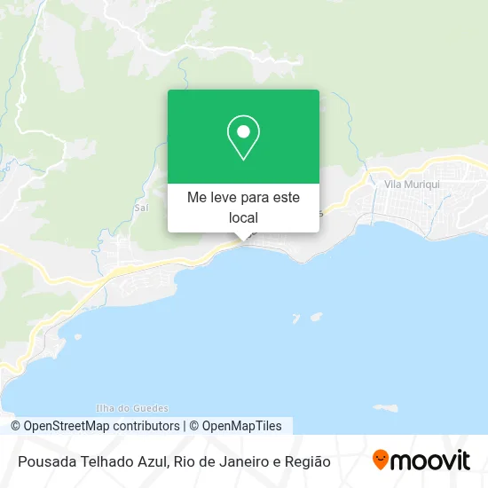 Pousada Telhado Azul mapa