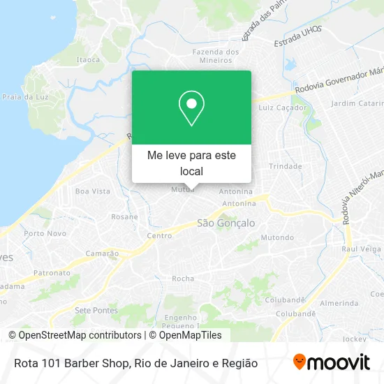 Rota 101 Barber Shop mapa