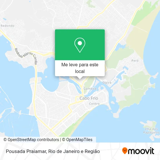 Pousada Praiamar mapa