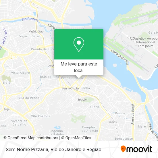 Sem Nome Pizzaria mapa