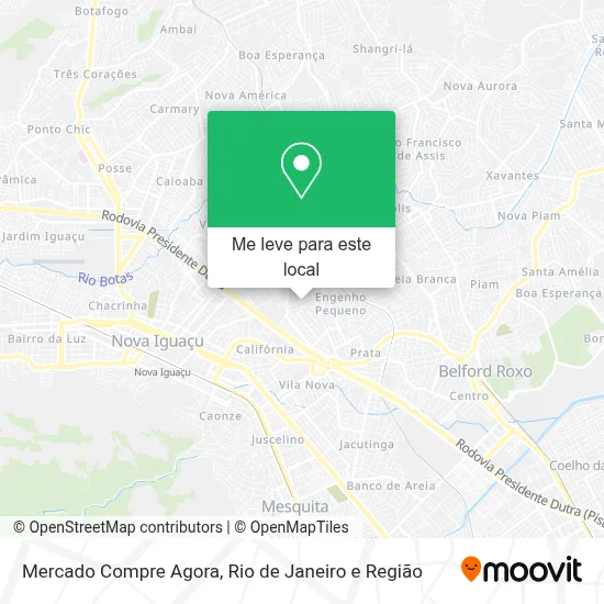 Mercado Compre Agora mapa