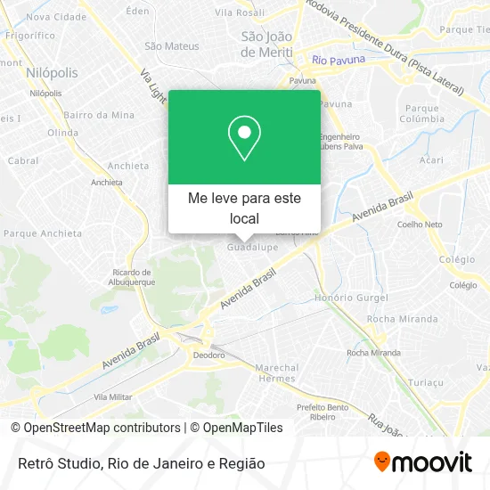 Retrô Studio mapa