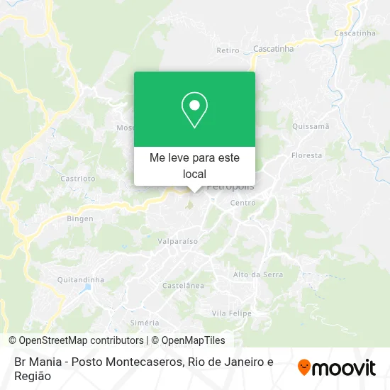 Br Mania - Posto Montecaseros mapa