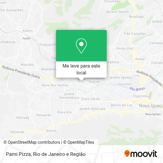 Pami Pizza mapa
