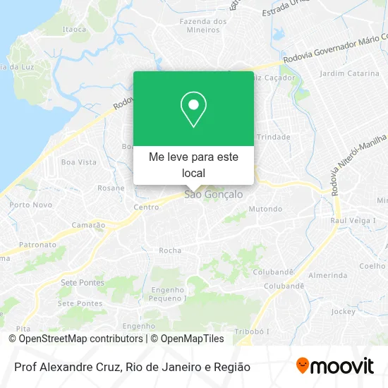Prof Alexandre Cruz mapa