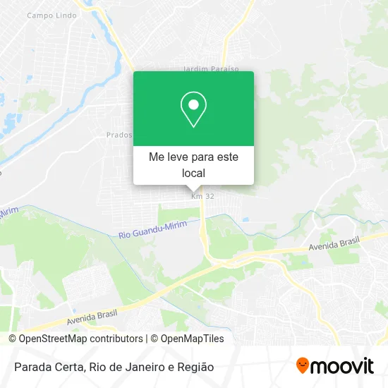 Parada Certa mapa