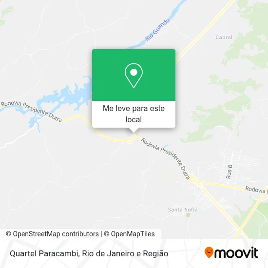 Quartel Paracambi mapa