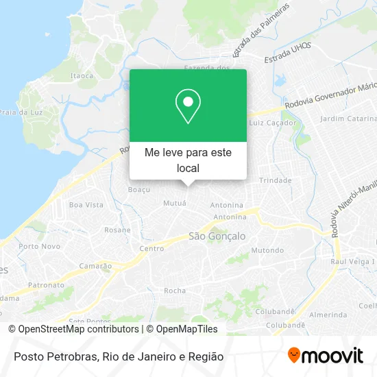 Posto Petrobras mapa