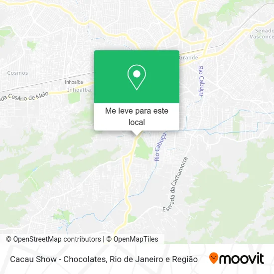 Cacau Show - Chocolates mapa