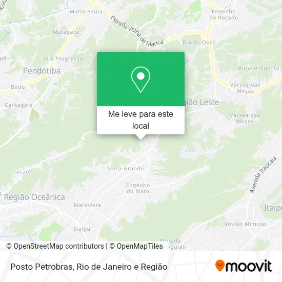 Posto Petrobras mapa
