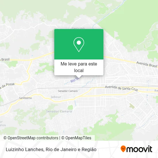 Luizinho Lanches mapa