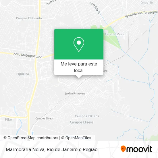Marmoraria Neiva mapa