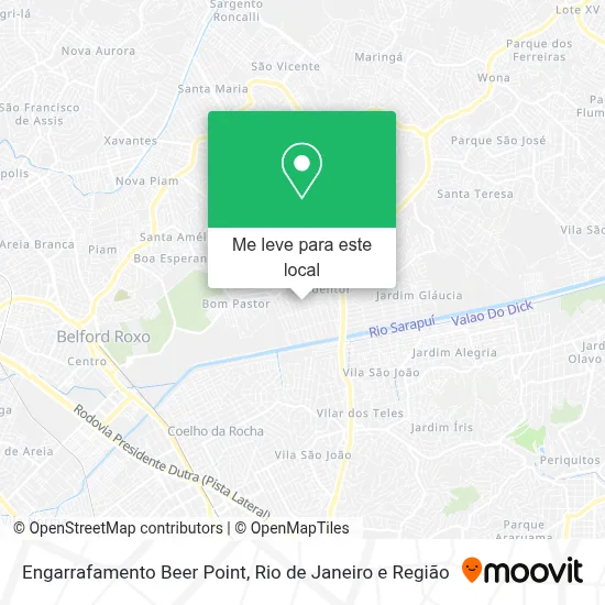 Engarrafamento Beer Point mapa