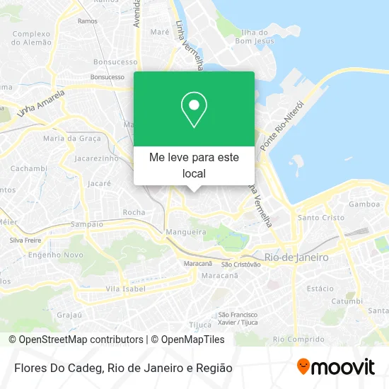Flores Do Cadeg mapa