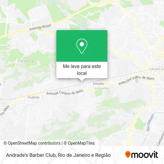 Andrade's Barber Club mapa