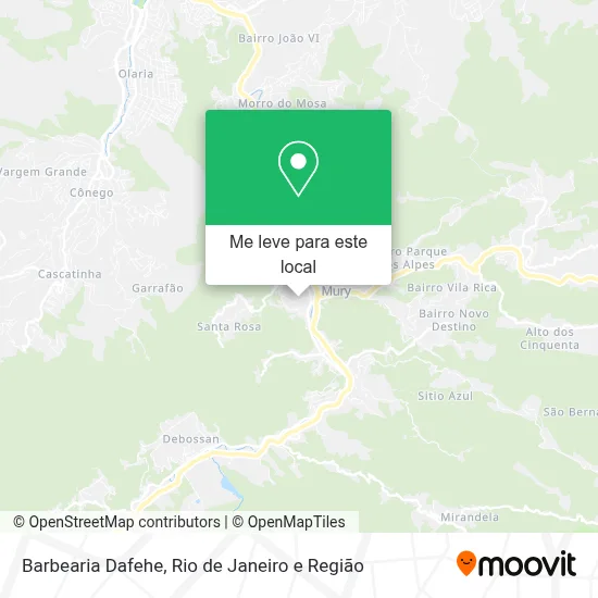 Barbearia Dafehe mapa