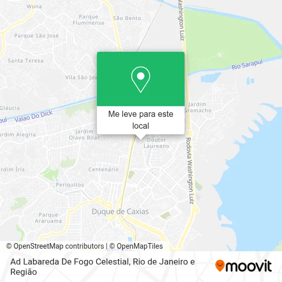 Ad Labareda De Fogo Celestial mapa