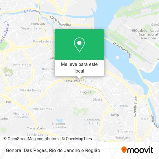 General Das Peças mapa