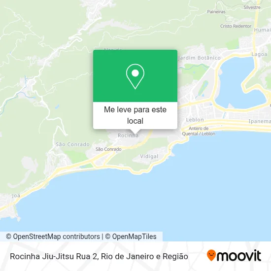 Rocinha Jiu-Jitsu Rua 2 mapa