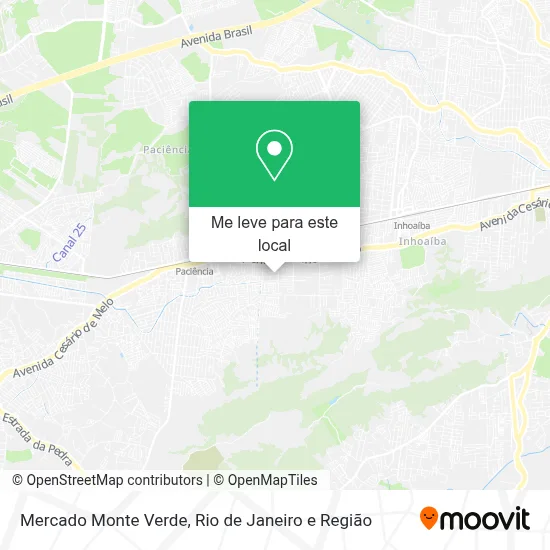 Mercado Monte Verde mapa