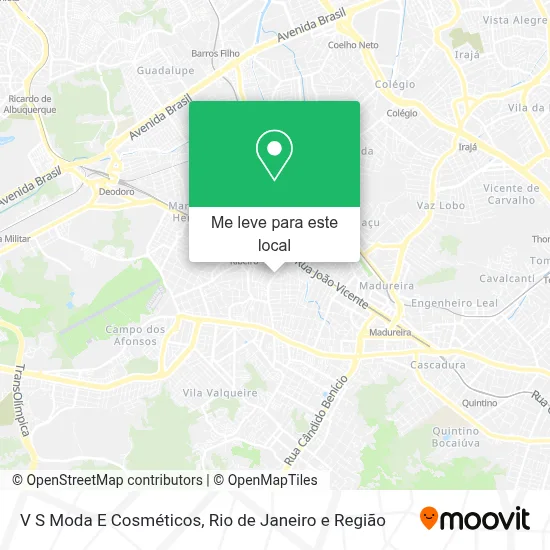 V S Moda E Cosméticos mapa