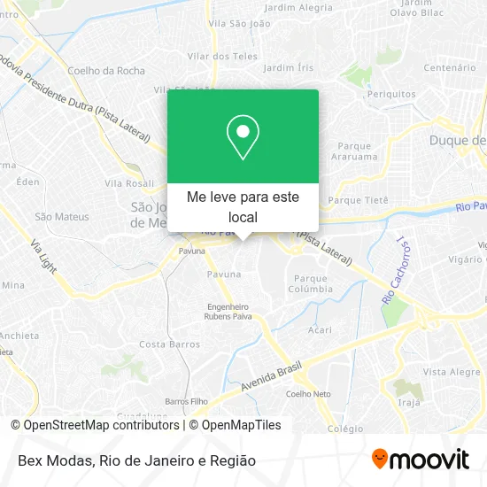 Bex Modas mapa