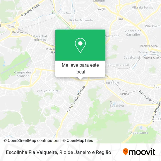 Escolinha Fla Valqueire mapa