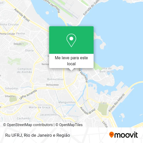 Ru UFRJ mapa