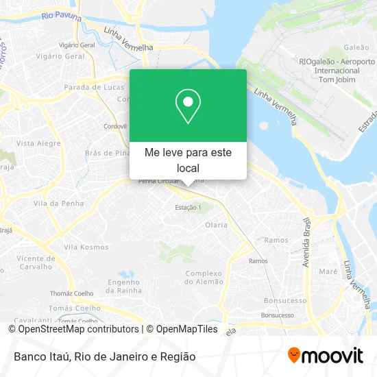 Banco Itaú mapa