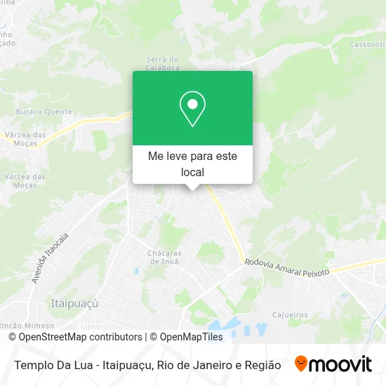 Templo Da Lua - Itaipuaçu mapa