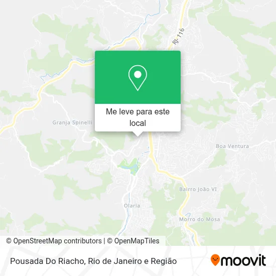 Pousada Do Riacho mapa