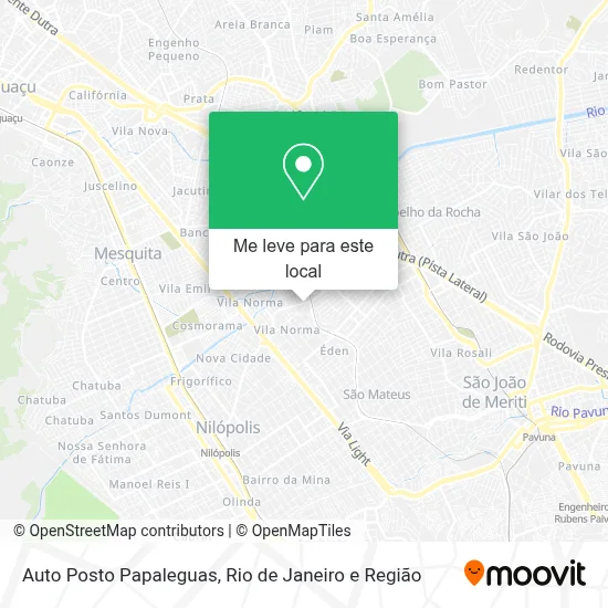 Auto Posto Papaleguas mapa