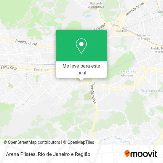 Arena Pilates mapa
