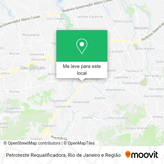Petroteste Requalificadora mapa