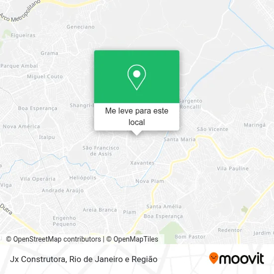 Jx Construtora mapa