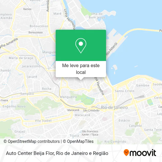 Auto Center Beija Flor mapa