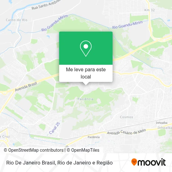 Rio De Janeiro Brasil mapa