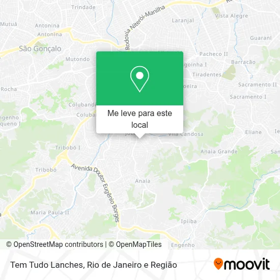 Tem Tudo Lanches mapa
