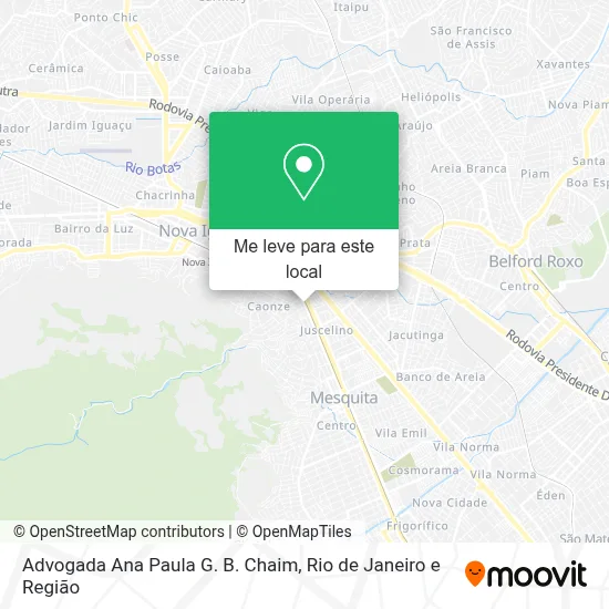 Advogada Ana Paula G. B. Chaim mapa