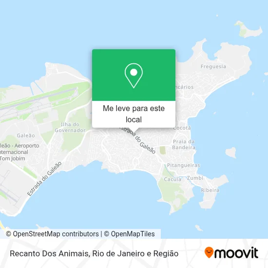 Recanto Dos Animais mapa