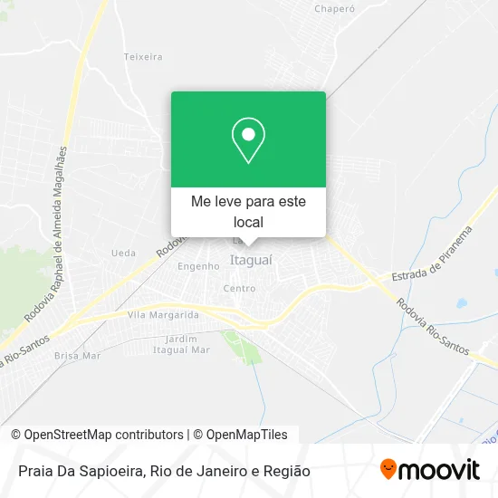 Praia Da Sapioeira mapa